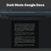 google docs dark mode