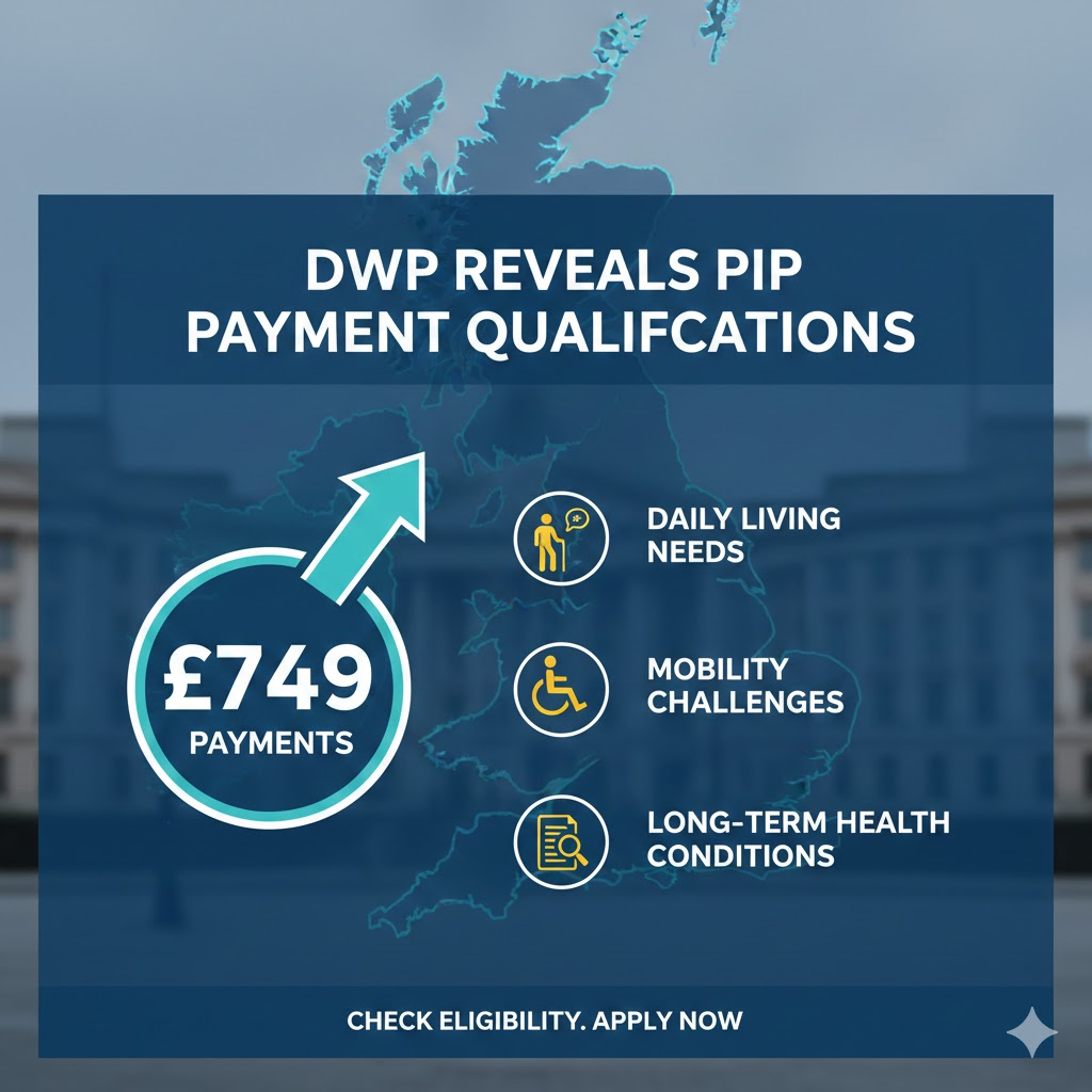 dwp highlights qualifying conditions for 749 pip payments