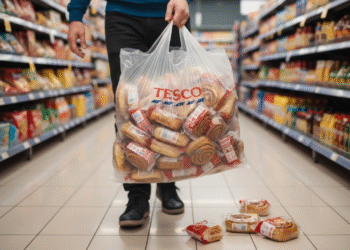 tesco shopper clears cinnamon buns