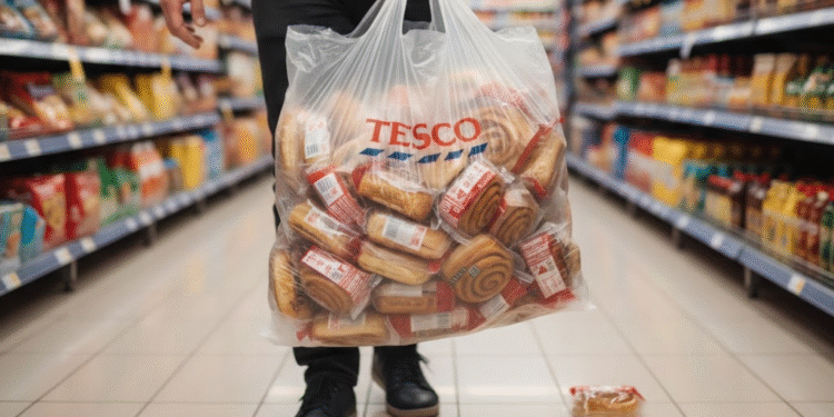 tesco shopper clears cinnamon buns