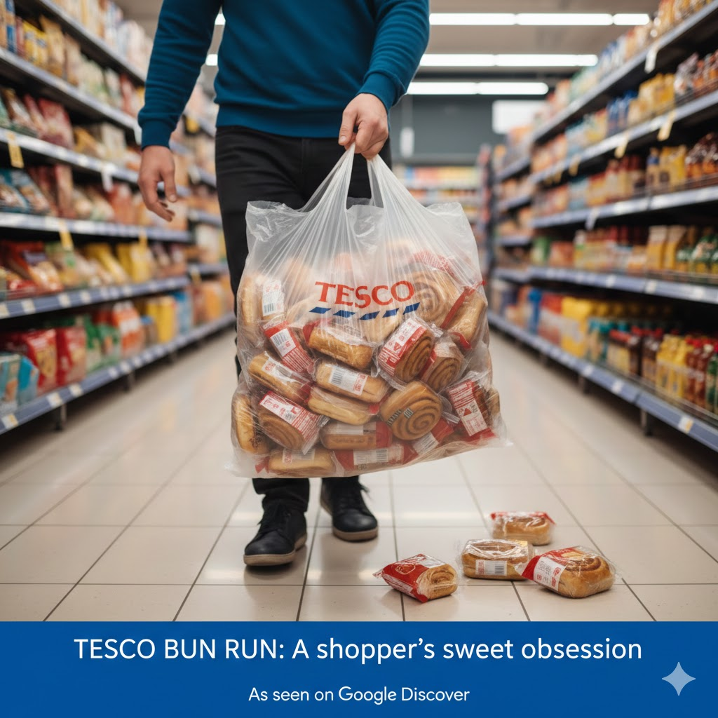 tesco shopper clears cinnamon buns