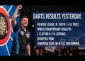 darts results yesterday