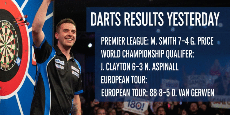 darts results yesterday