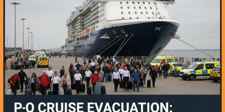 p&o cruise evacuation southampton