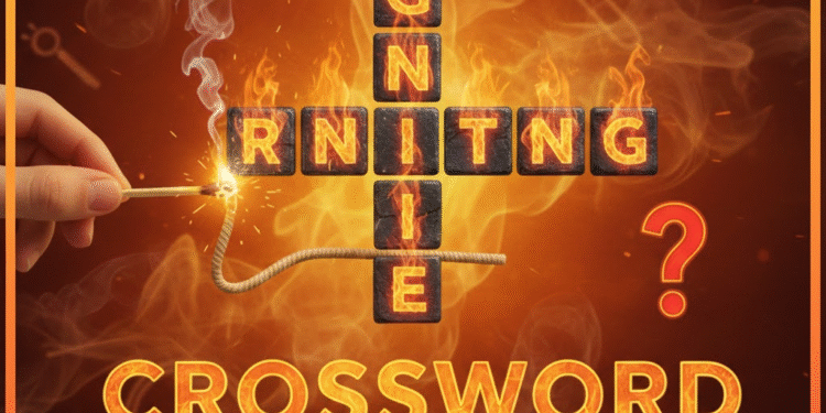 Igniting Crossword Clue