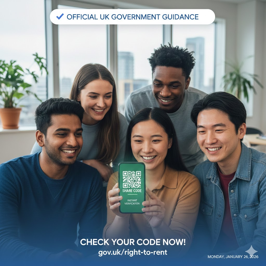 check right to rent share code