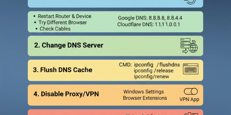 How to Fix DNS Server Not Responding