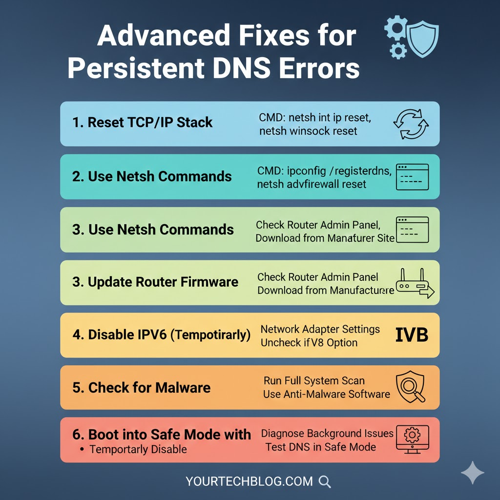 how to fix dns server not responding
