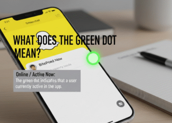 what does the green dot on snapchat mean