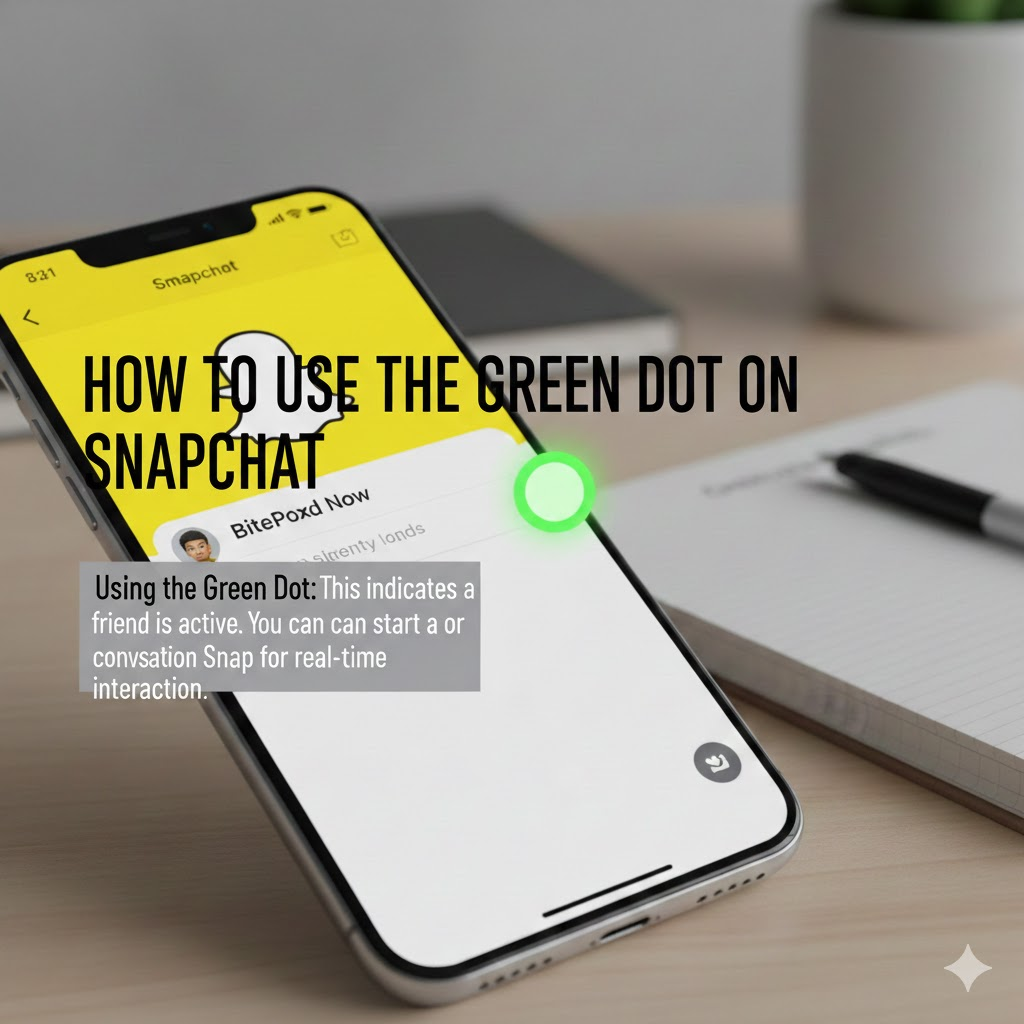 what does the green dot on Snapchat mean
