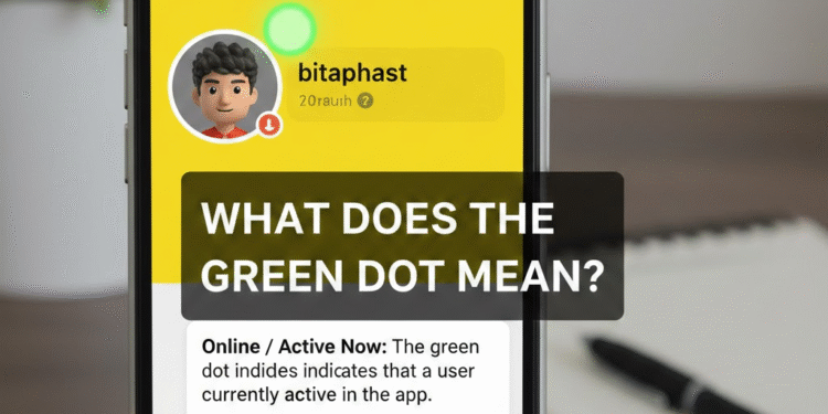 What Does the Green Dot on Snapchat Mean