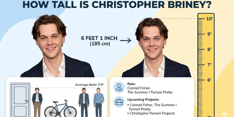 christopher briney height