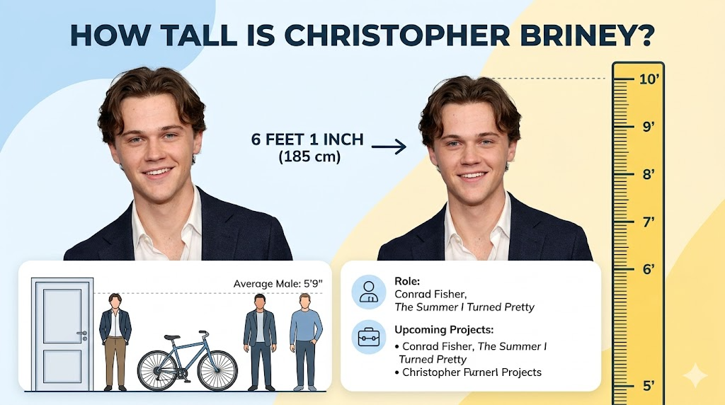 christopher briney height