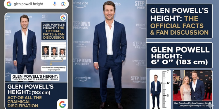 glen powell height