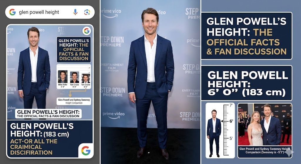 glen powell height