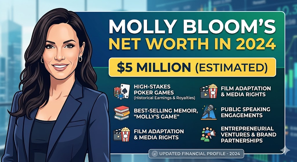 molly bloom net worth now