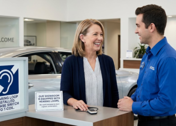 car dealership with hearing loop