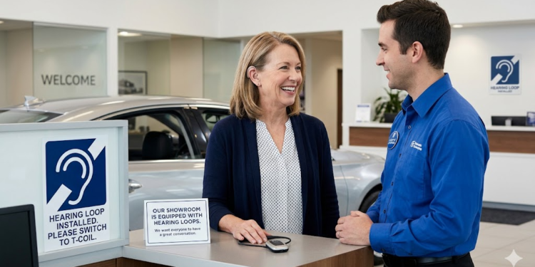 car dealership with hearing loop