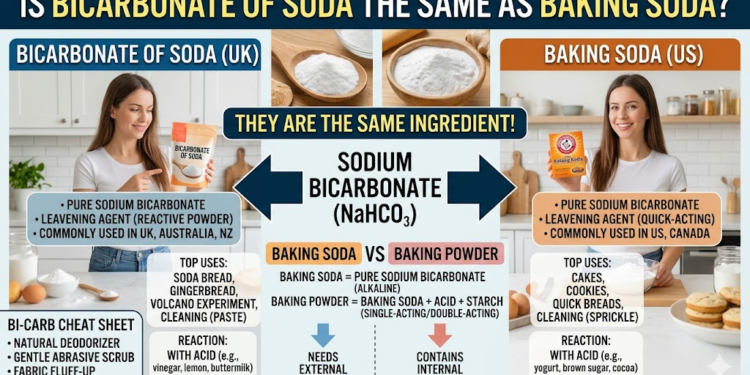 is bicarbonate of soda the same as baking soda