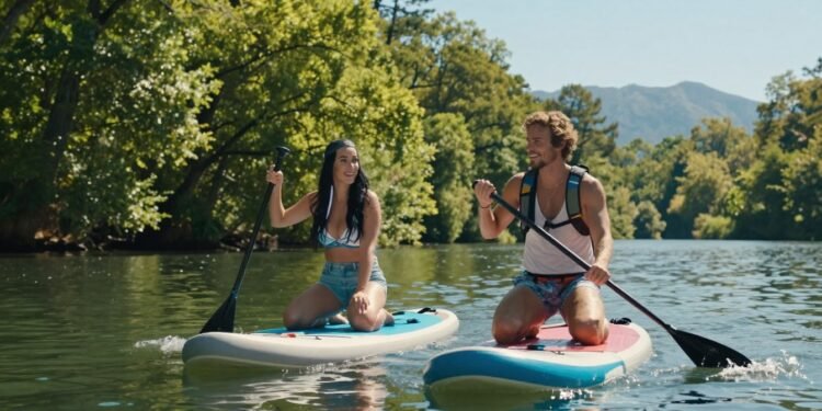 katy perry and orlando bloom paddle board
