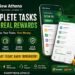 New Athena App - Smart Platform for Online Tasks and Daily Rewards