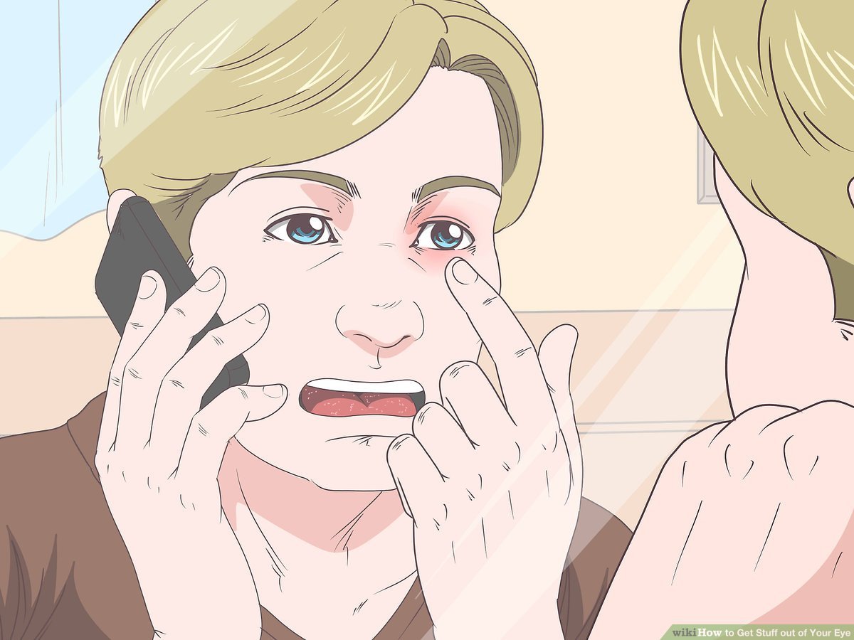 how to get something out of your eye