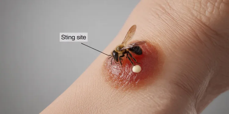 What Does a Bee Sting Look Like