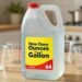how many ounces in a half gallon