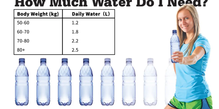how many bottles of water should i drink a day