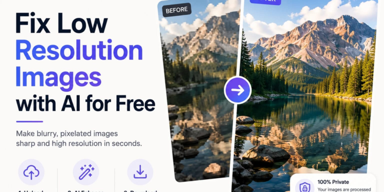 Fix Low Resolution Images with AI Online