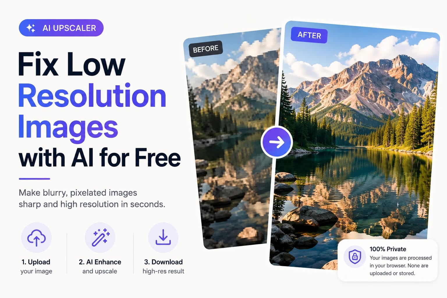 Fix Low Resolution Images with AI Online