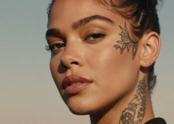 amber rose face tattoo