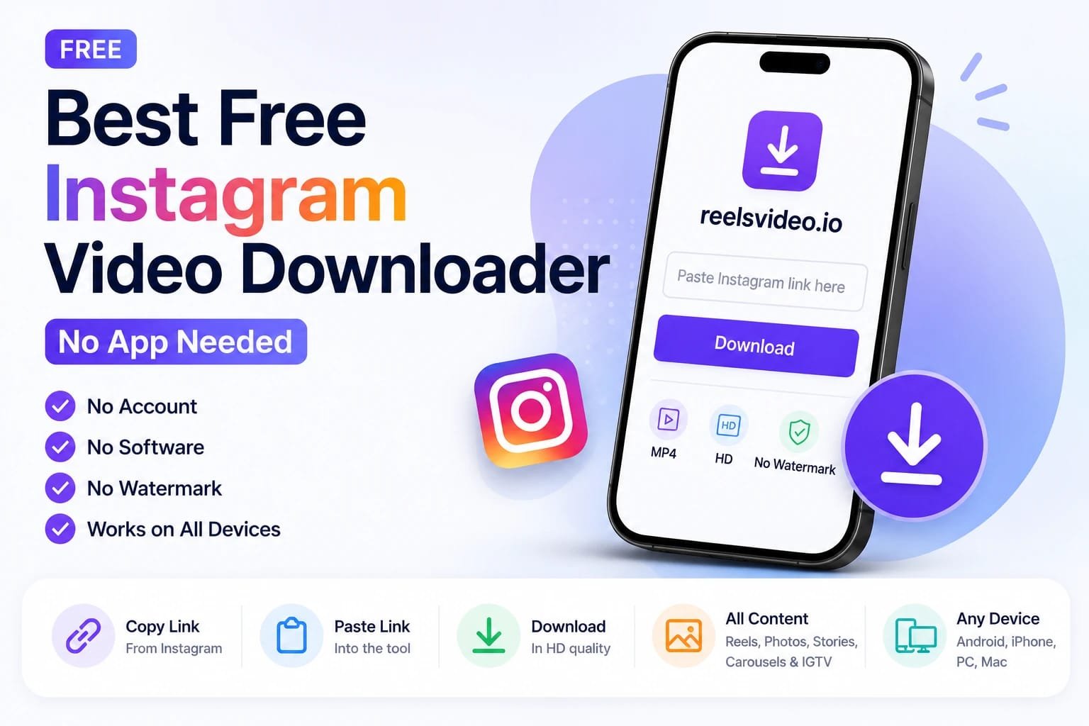 Best Free Instagram Video Downloader — No App Needed