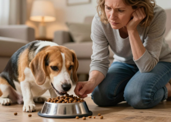 why is my dog not eating his food but will eat treats