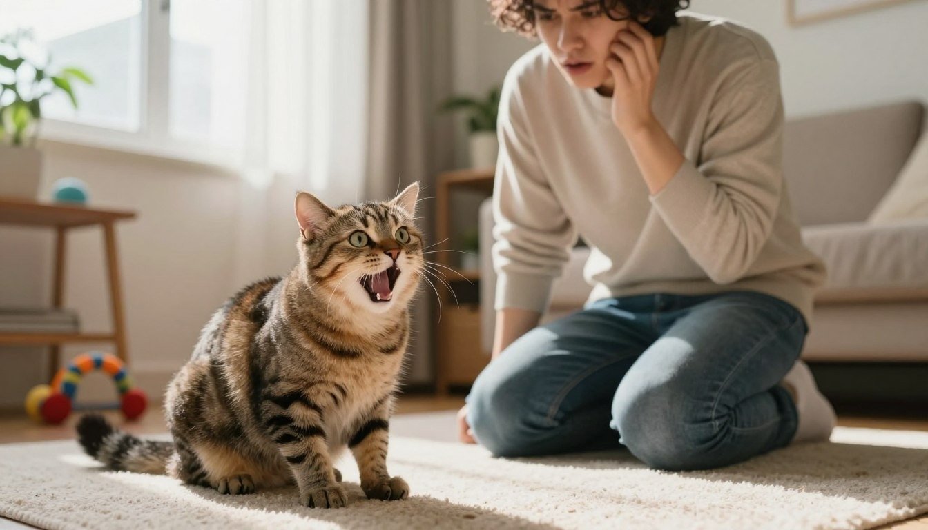 why is my cat meowing so much all of a sudden