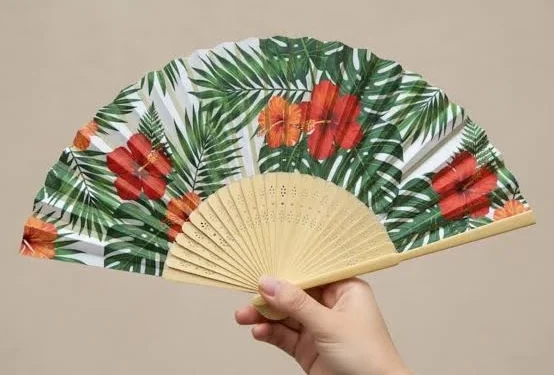 Bamboo vs plastic: Which personalised fans fit your brand?
