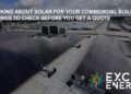 Thinking About Solar for Your Commercial Building? 8 Things to Check Before You Get a Quote